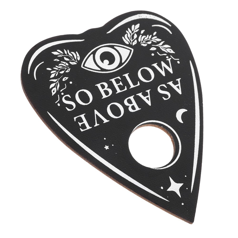 Gogogmee Heart Shape Divination Board Wooden Altar Supplies Tarot Wooden Board Decorative Divination Accessory