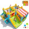 AKEYDIY Bounce House, Inflatable Obstacle Course Bouncy House with Blower for Big Kids 3-12, Indoor Kids Bounce Castle Jump House with Sunshade Stand,Boxing Ball,Ring Toss Game Ball Pool view 1
