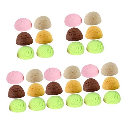 Abaodam 24pcs Realistic Ice Cream Model Lifelike Dessert Simulation for Photography Props Party Decorations and Display Uses Fake Ice Cream Treats