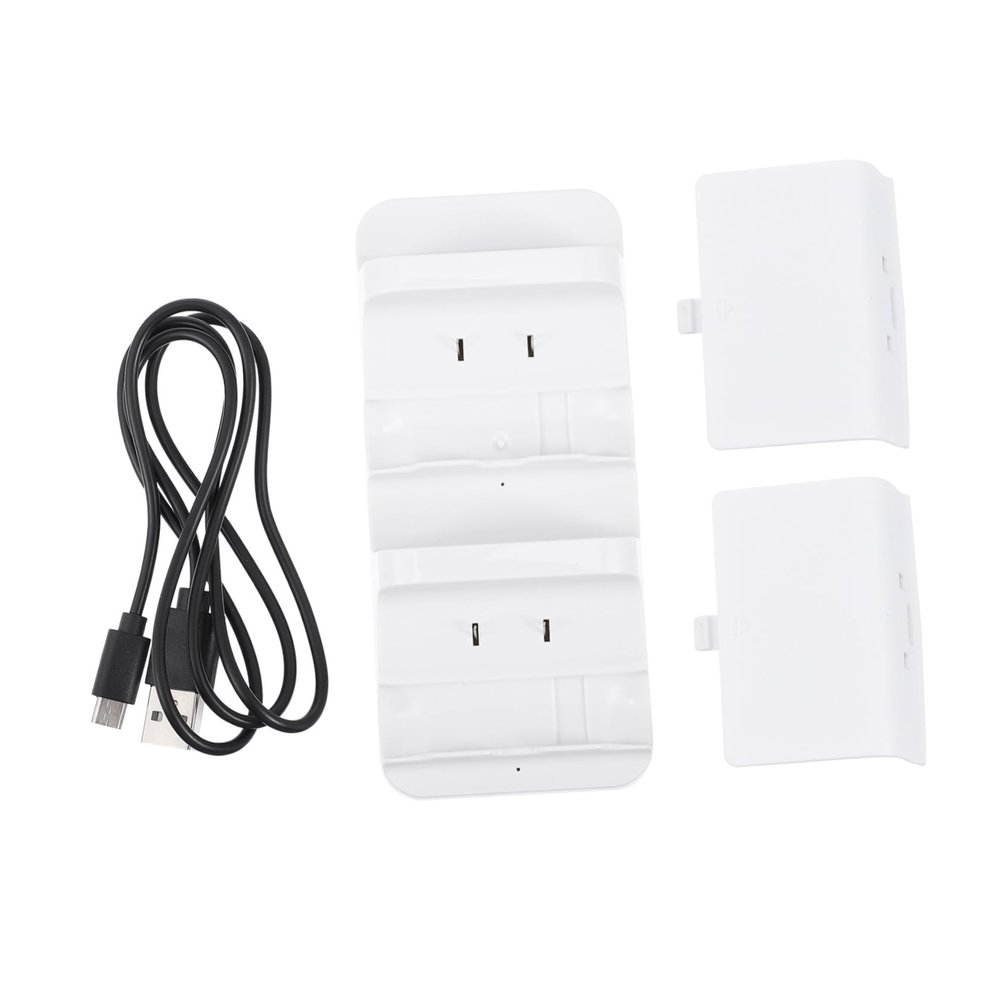 Angoily Controller Dual Charging Station Gamepad Charger Rechargeable Batteries Portable Charger for