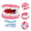 SUPVOX 1set Teeth Toy Educational Plush for Boy Girl Safe Learning Plaything Preschool Oral Awareness Fun Role Play for Boy Girl view 3