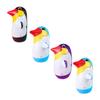 Yardwe 4pcs Penguin Shape Tumbler Toys Inflatable Animal Statues Safe Pvc Material Christmas Inflatable Ornaments Boys and Girls Toys view 1