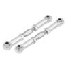 CNC Machined Aluminium Alloy Steering Rod RC Linkage Servo Rod Replacement Accessory for 94111/94188 RC Car Upgrade Parts(Silver) view 1
