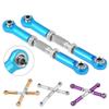 CNC Machined Aluminium Alloy Steering Rod RC Linkage Servo Rod Replacement Accessory for 94111/94188 RC Car Upgrade Parts(Silver) view 2