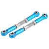 CNC Machined Aluminium Alloy Steering Rod RC Linkage Servo Rod Replacement Accessory for 94111/94188 RC Car Upgrade Parts(Silver) view 4