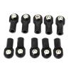 10Pcs Plastic M4 Rod End Link Linkage Balls Joint Head for 1/10 RC Car Crawler Axial SCx10 II 90046 TRAxxAS TRx4,B view 1