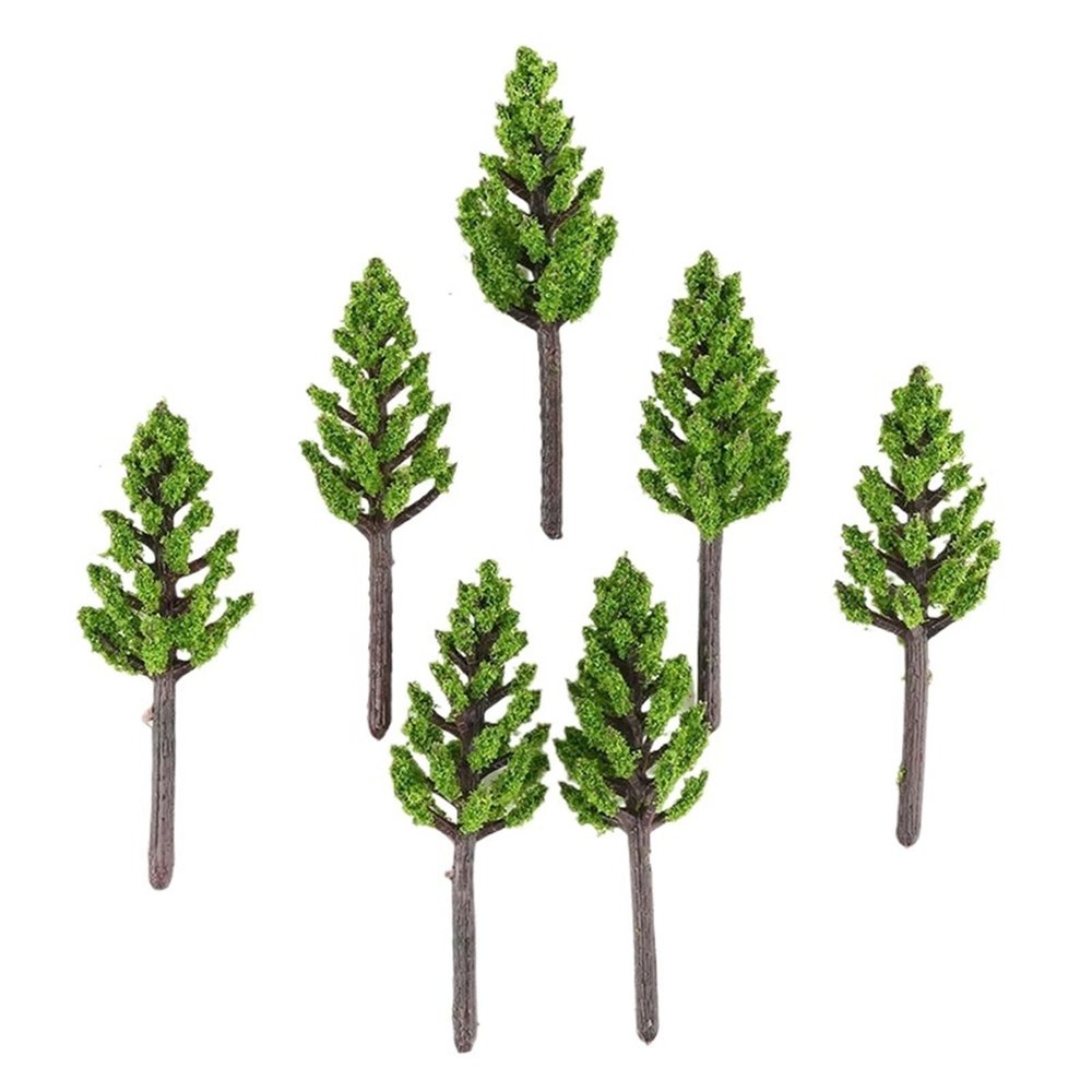 100Pcs Model Pine Trees Train Scenery for Scale Building Street Layout 38mm Layout Building Sand Table Models Toys