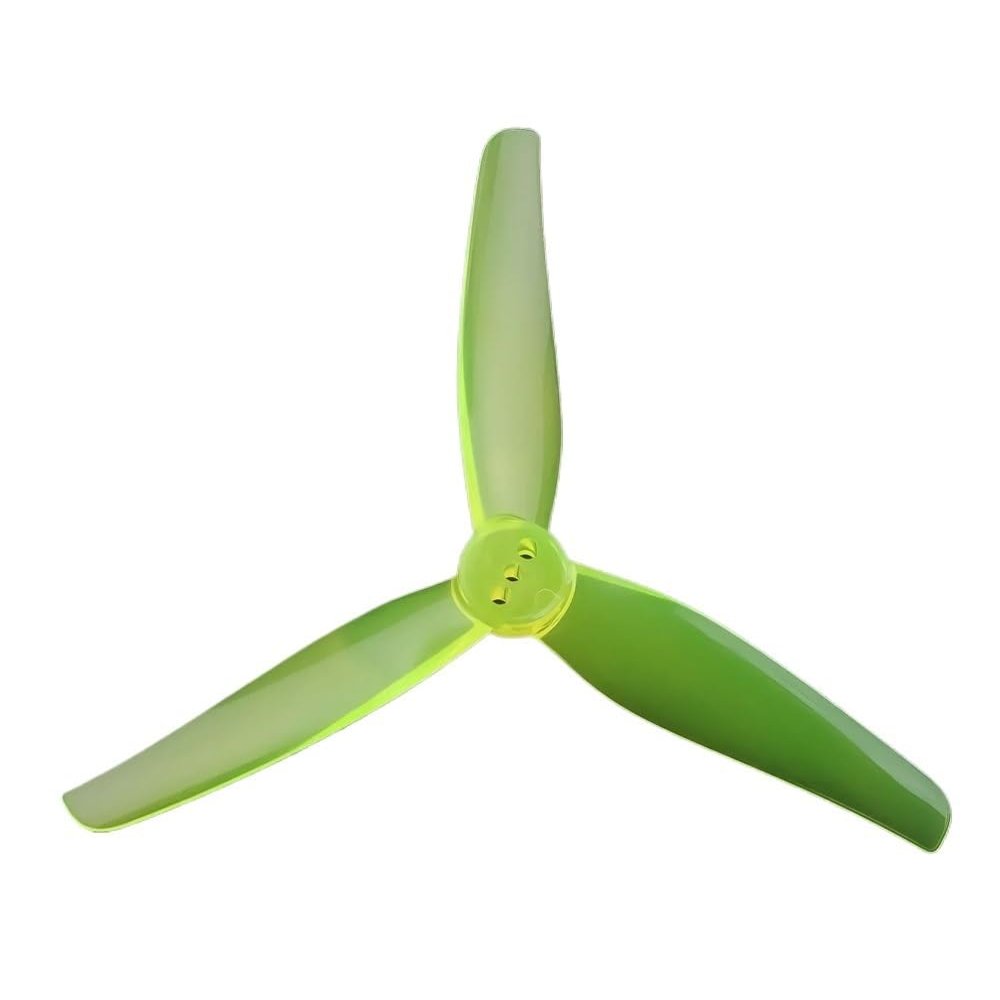 12pcs For T3X2X3-2MM T3.5X2.5X3-2MM 3 Impeller 3/3.5 Inch CW CCW Toothpick Machine Propeller PC Propeller For FPV Freestyle(T3.5X2.5X3 YELLOW)