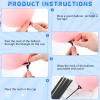 100 Pieces Plastic Balloon Sticks 13 inch Reusable Balloon Holder and Cup for Birthday Graduation Prom Wedding Anniversary Party Decoration Supplies (Black) view 3