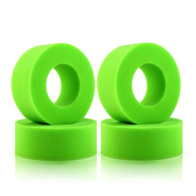 4pcs 1.9" Tire Insert Foam Sponge Compatible with SCX10 90046 D90 1/10 RC Crawler Car Spare Parts Accessories(Green)