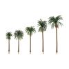 LZYXFP 5Pcs Plastic Coconut Palm Tree Miniature Plant Pots Bonsai Craft Micro Landscape DIY Decor Sand Table Scenery Model(10cm) view 1