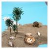 LZYXFP 5Pcs Plastic Coconut Palm Tree Miniature Plant Pots Bonsai Craft Micro Landscape DIY Decor Sand Table Scenery Model(10cm) view 4
