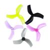 16pcs/8pairs For D63 Ducted 63mm 2.5 Inch 3 Impeller Propellers, RC FPV Racing Freestyle Toothpick Ducted Drone(PURPLE) view 2