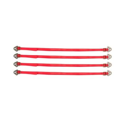 1/7 1/8 1/10 Suspension Negative Pressure Shock Absorber Limit Band Straps Protective Rope Compatible with RC Car Parts(Red)