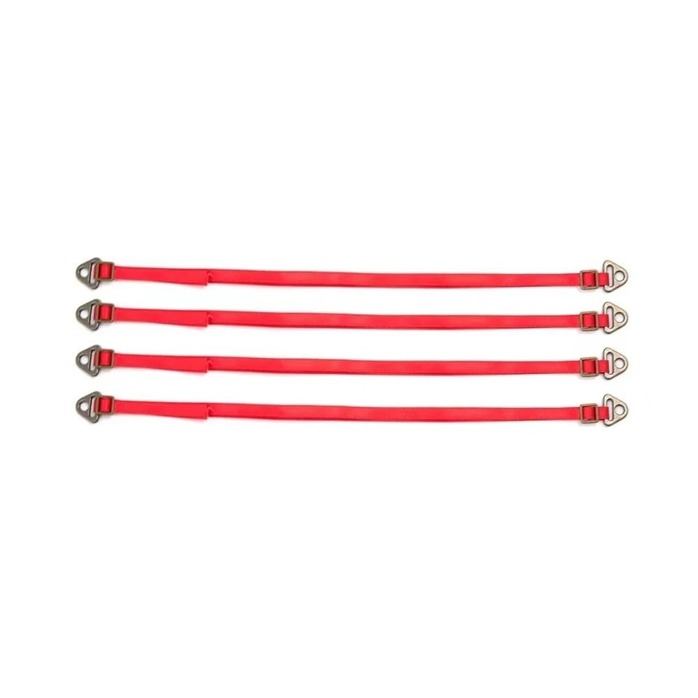 1/7 1/8 1/10 Suspension Negative Pressure Shock Absorber Limit Band Straps Protective Rope Compatible with RC Car Parts(Red)