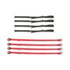 1/7 1/8 1/10 Suspension Negative Pressure Shock Absorber Limit Band Straps Protective Rope Compatible with RC Car Parts(Red) view 2