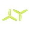 16pcs/8pairs For 2540 2.5x4 2.5" 3 Impeller Propellers With 1.5mm Mounting Holes, 1105 1106 Motors(2 packs Yellow) view 1
