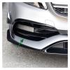 ABS Plastic Gloss Black Front Lip Spoiler Splitters Compatible For Benz A Class W176 A200 A250 A45 AMG 2016-2018 ABS Car Side Canards Trims view 2