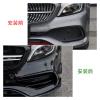 ABS Plastic Gloss Black Front Lip Spoiler Splitters Compatible For Benz A Class W176 A200 A250 A45 AMG 2016-2018 ABS Car Side Canards Trims view 4