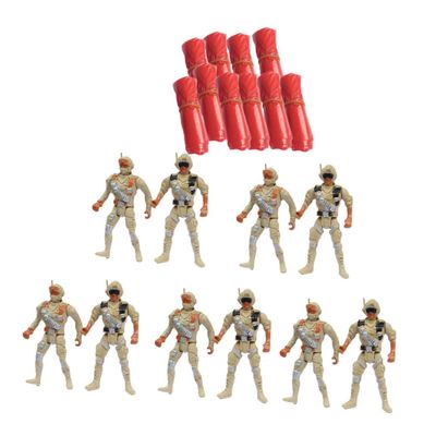 SUPVOX 10pcs Parachute Toys for Boys and Girls Outdoor Flying Soldiers Plaything Creativity Skills for Family Fun Activities
