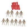 SUPVOX 10pcs Parachute Toys for Boys and Girls Outdoor Flying Soldiers Plaything Creativity Skills for Family Fun Activities view 1