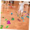 YARNOW 1set Cartoon Number Game Lattice Floor Decals for Boys and Girls Rooms Removable Nursery Stickers for Playroom and Bedroom Decor Bright Easy to Clean Fun Educational Play Decor view 4