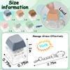 24 Pcs Keyboard Fidget Toy, Keyboard Fidget Keychain Keyboard Decompression Button Finger Clicker Toys, Button Stress Relief Fidget Gifts for Adult to Relief Stress (24) view 2