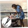 Abaodam Double Hook Hanging Bag for Stroller Trolley Cart Stroller for Bags Pram view 4