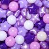 Heopeis Star Ball Pit Balls for Toddlers Ball Pits, 100 Ball Pit Ball Star Shapes for Kids, Boys Girls Bounce House, Play Tent, Baby Pool, Party Decoration(Purple) view 1