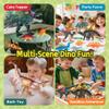 Drefirsa Dinosaur Toys for Kids 3-5 5-7, 14PCS Big Realistic Dinosaur Figure Set with 6 Jumbo & 8 Small, Educational Toddler Dino Toys for Boy & Girl Party Favor, Birthday Gift, Cake Decoration view 4