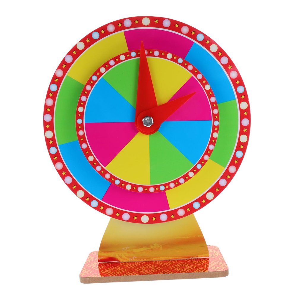 Abaodam Spinning Wheel for Prizes Desktop Prize Turntable Party Trade Wheel Show Party Turntable Versatile Adaptable