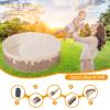 GOGOSO Foldable Ball Pit for Toddlers Large Foldable Puppy Dogs Cats Baby Infant Kids Portable Corner Ball-Pit Big Pop Up Collapsible Soft Play Tent Indoor Outdoor (Balls no Include) Beige Doughnut view 2