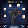 MEUS RACING ME-10B RC Transmitter 10 Channels 2.4GHz and Receiver with Coach Mode for 1/8 1/10 1/18 1/24 RC Crawler Car Boat TRX4 TRX4M SCX10 SCX24 Upgrades Parts (Black - 2 Receivers) view 2