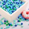 Heopeis Star Ball Pit Balls for Toddlers Ball Pits, 500 Ball Pit Ball Star Shapes for Kids, Boys Girls Bounce House, Play Tent, Baby Pool, Party Decoration(Ocean Blue Green) view 3