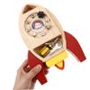 Abaodam 1set Montessori Wooden Rocket Screwdriver Toy Set Interactive Busy Board for Boys and Girls Hand-Eye Coordination and Imagination Learning for Young Explorers view 3