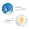 1pc Penguin Shape Boy Training Urinal Wall-Mounted Boy Toilet Fun Design with Rotating Windmill Easy to Install Clean for Potty Training Green view 2