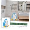 1pc Penguin Shape Boy Training Urinal Wall-Mounted Boy Toilet Fun Design with Rotating Windmill Easy to Install Clean for Potty Training Green view 3