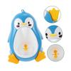 1pc Penguin Shape Boy Training Urinal Wall-Mounted Boy Toilet Fun Design with Rotating Windmill Easy to Install Clean for Potty Training Green view 4