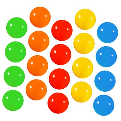 SUPVOX 20pcs Green Raffle Ball Props Party Game Balls Lottery Drawing for Celebrations Events School Company