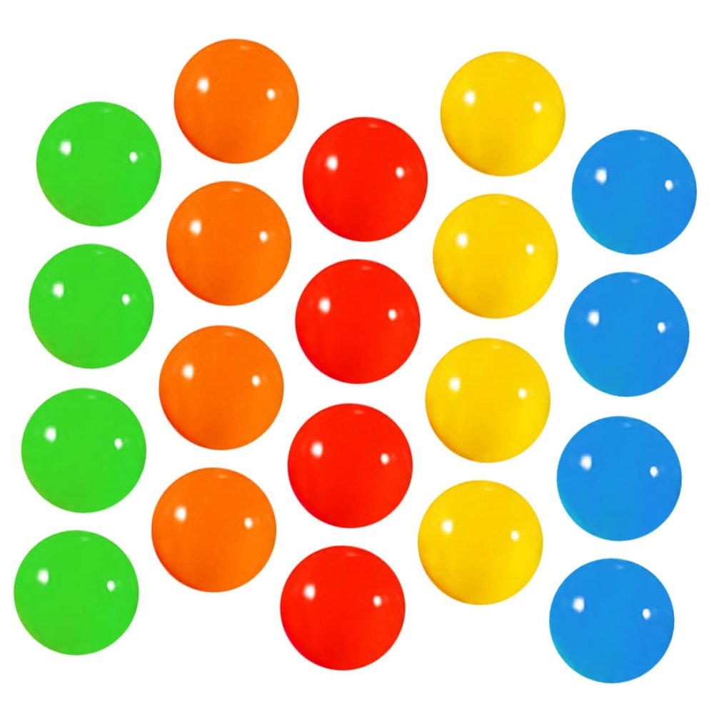 SUPVOX 20pcs Green Raffle Ball Props Party Game Balls Lottery Drawing for Celebrations Events School Company