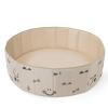GOGOSO Foldable Ball Pit for Toddlers Large Foldable Puppy Dogs Cats Baby Infant Kids Portable Corner Ball-Pit Big Pop Up Collapsible Soft Play Tent Indoor Outdoor (Balls no Include) Beige Smile view 1