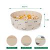 GOGOSO Foldable Ball Pit for Toddlers Large Foldable Puppy Dogs Cats Baby Infant Kids Portable Corner Ball-Pit Big Pop Up Collapsible Soft Play Tent Indoor Outdoor (Balls no Include) Beige Smile view 3