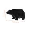 Abaodam Bear Shaped Resin Money Box Cute Black Saving Pot for Boys and Girls Teens Stylish Desktop Decoration Encourages Saving Fits Standard view 2