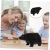 Abaodam Bear Shaped Resin Money Box Cute Black Saving Pot for Boys and Girls Teens Stylish Desktop Decoration Encourages Saving Fits Standard view 4