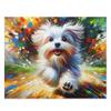Maltese Dog Jigsaw Puzzle | Maltese Acrylic Art Print Portrait Gift | 1000 Pieces | Gifts for Maltese Dog Lovers view 1