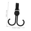Abaodam 10pcs Heavy-Duty Stroller Hooks Durable Carabiner Clips for Shopping Bags Compatibility for Strollers Bicycles and Electric Vehicles view 2