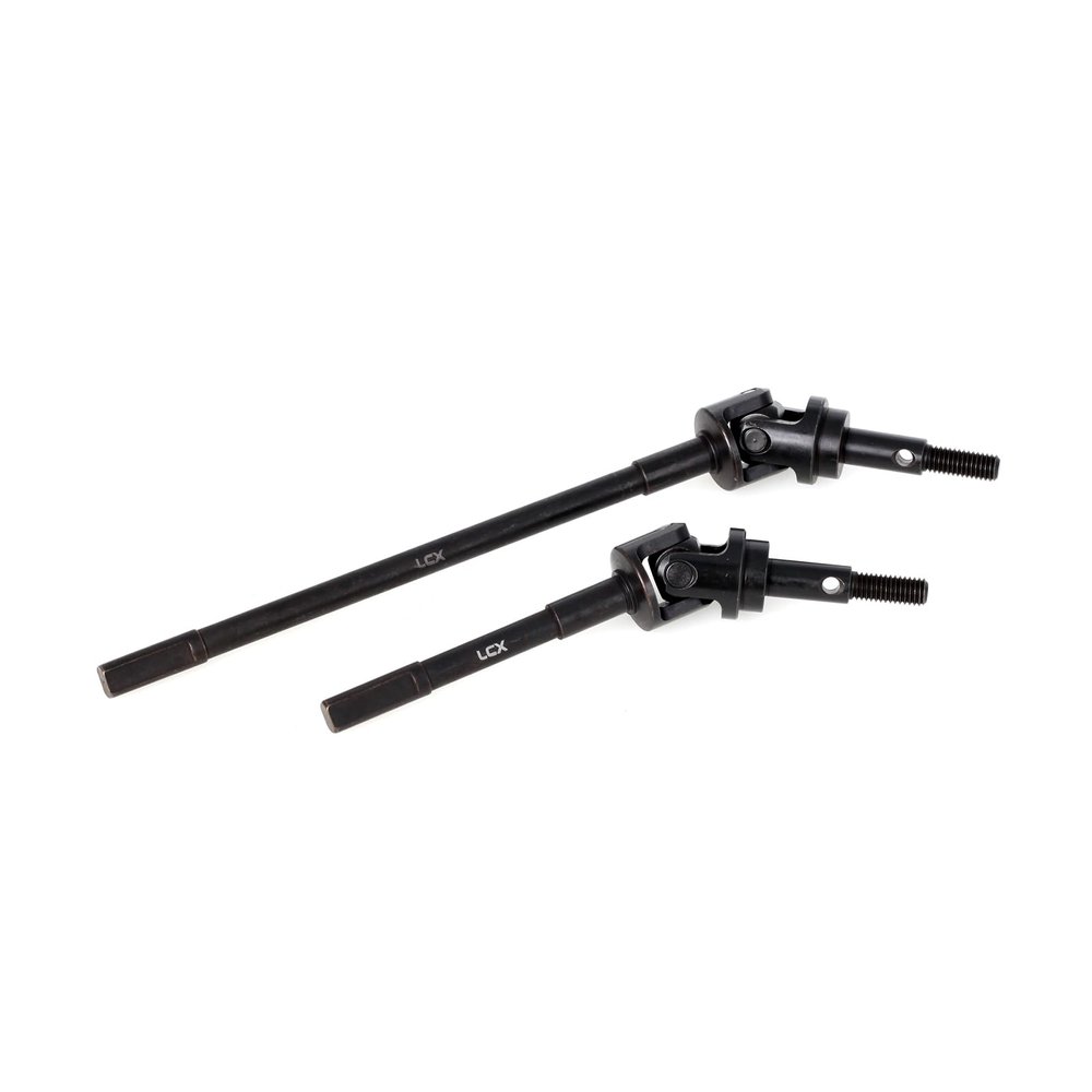 LCX Racing 1/6 RC Crawler Hard Steel Heavy Duty AR90 Front Rear Axle Internal CVD Drive Shaft Set for RC Car Axial SCX6Upgrades Parts Accessories (Front Axle)