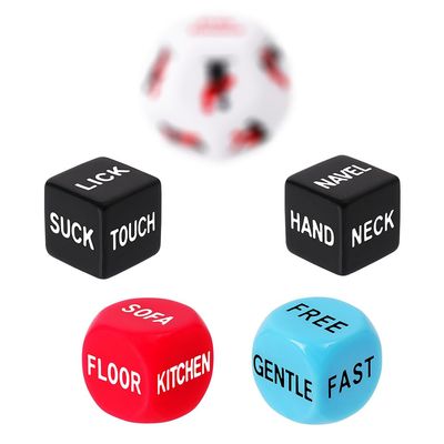 Dice Set for YSults Funny Dice Game for Anniversary Valentines Day Wedding Gift,Friends Game Choices Black