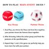Dice Set for YSults Funny Dice Game for Anniversary Valentines Day Wedding Gift,Friends Game Choices Black view 2