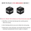 Dice Set for YSults Funny Dice Game for Anniversary Valentines Day Wedding Gift,Friends Game Choices Black view 3